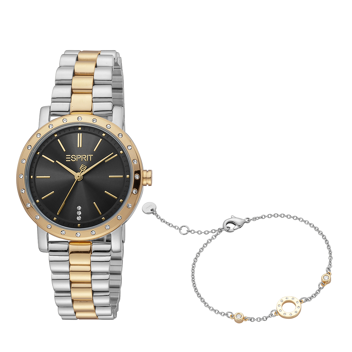 SET MONTRE ESPRIT FEMME  ACIER